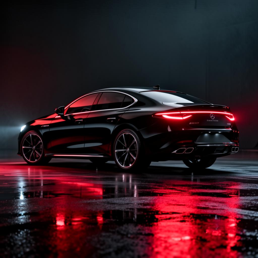 Black sport sedan